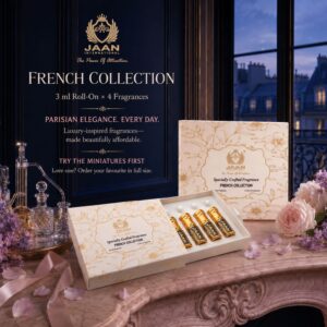 Jaan French Collection – 3ml × 4 Roll-On Perfume Set