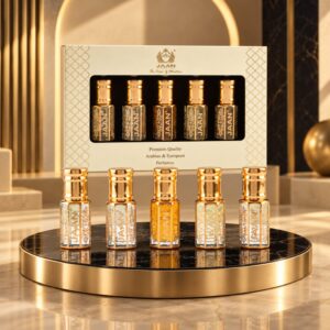 Jaan Premium Attar Collection – 6ml × 5 Roll-On Set