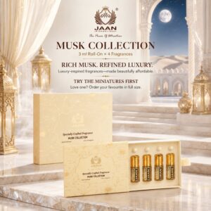 Jaan Musk Collection – 3ml × 4 Roll-On Perfume Set